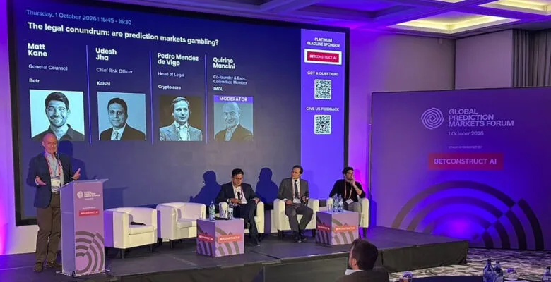 Panelists at the Global Prediction Markets Forum during SBC Summit Lisbon